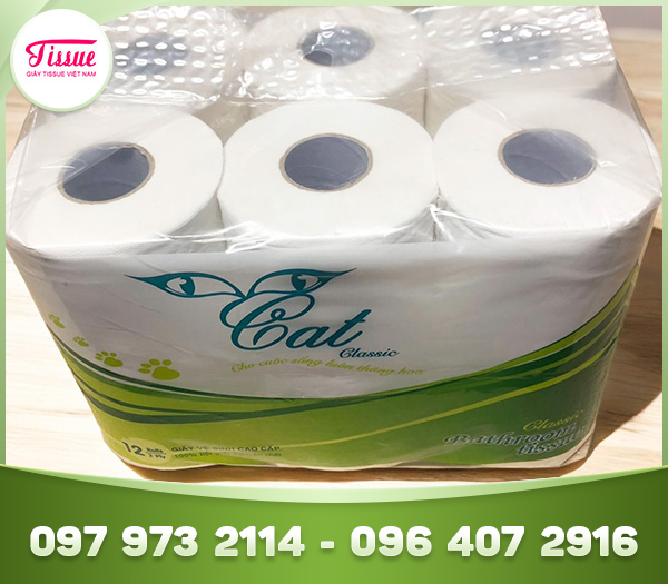Giấy vệ sinh 12 cuộn CAT Classic